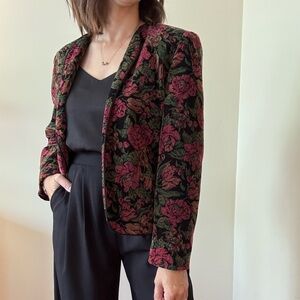 vintage BRYNN CONNELLY floral blazer - size 10